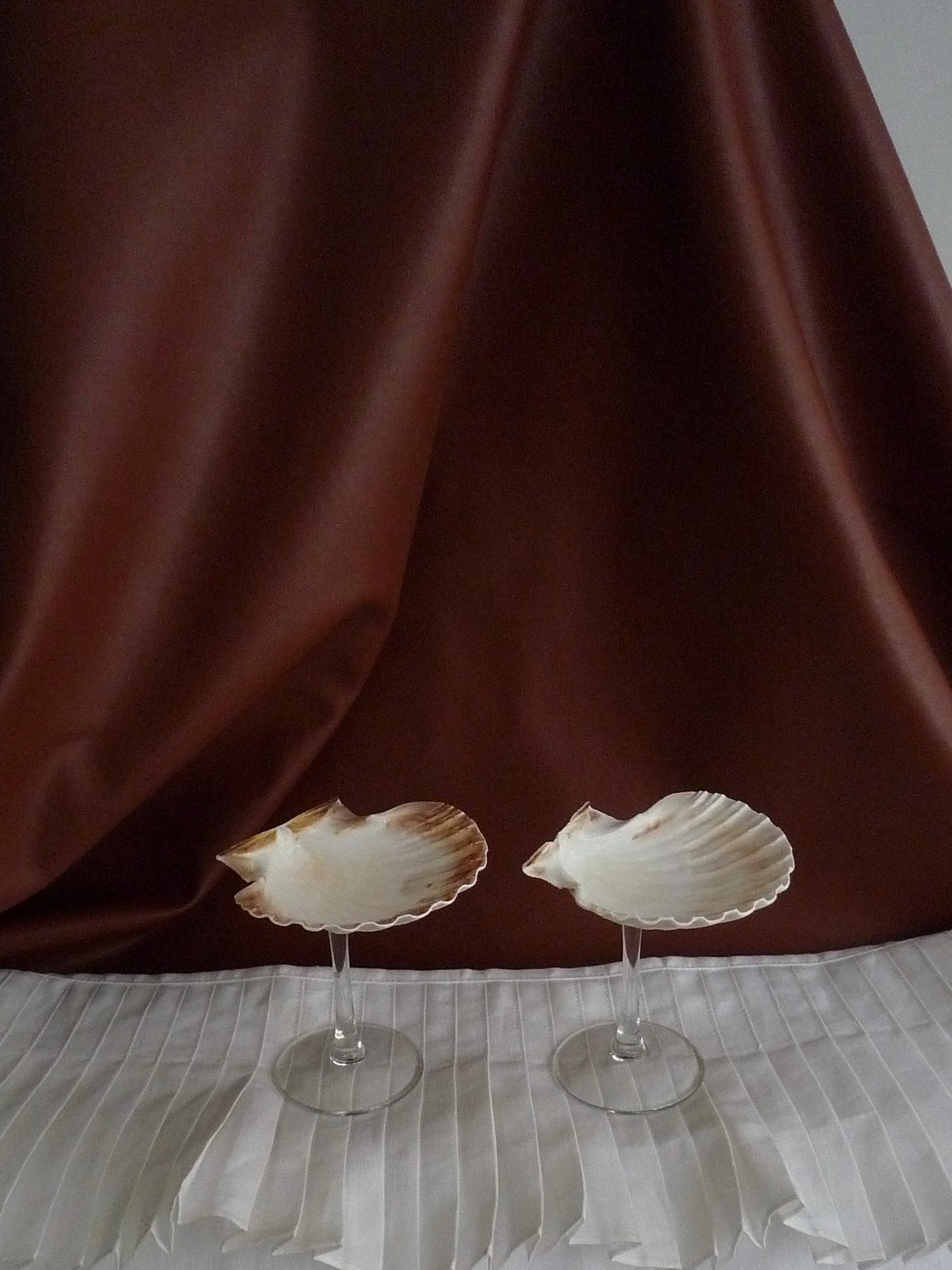 Set of two classic shell glasses