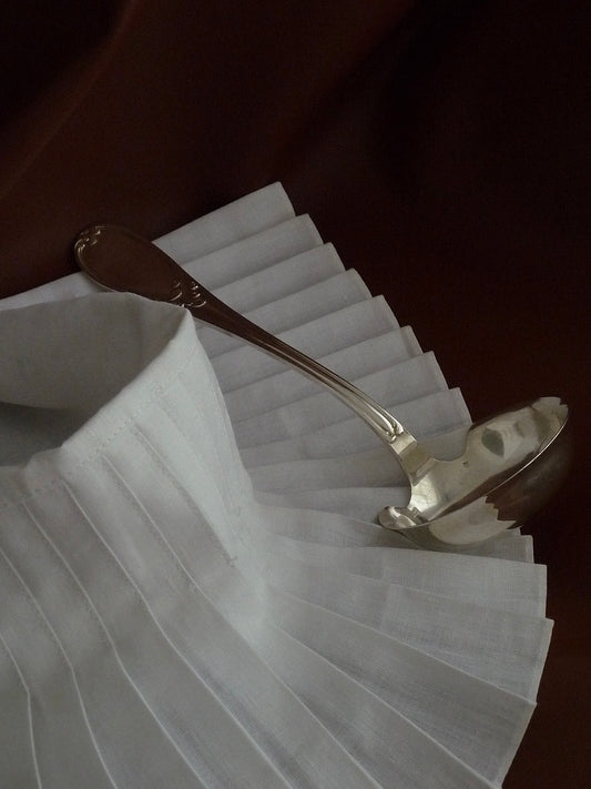 Silver soup ladle