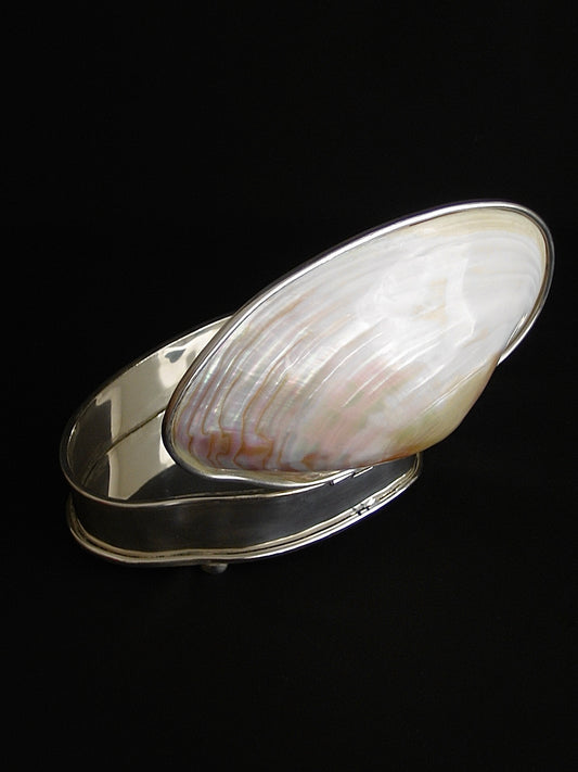 Unique Shell Silver Plated Box