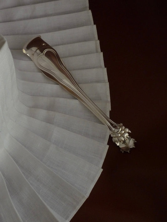 Silver sugar tongs